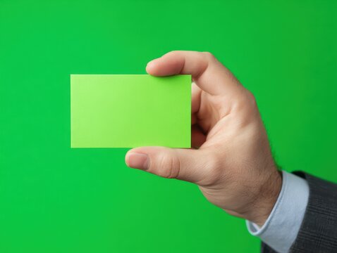 shareholder voting card isolated isolated on a green background