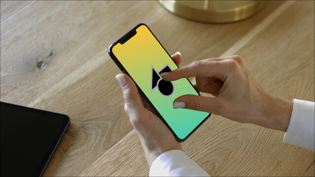 Mobile 23 Zoom In &ndash; High Detail Smartphone Screen Presentation, Touch Swipe Scroll Tap Animation, Vertical App UI UX Interface Showcase Template