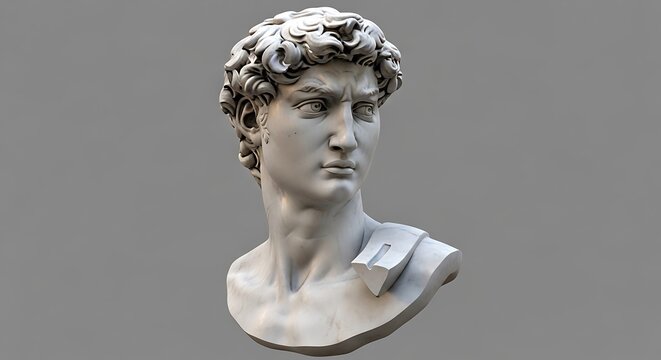 Ancient Greek Marble Bust of Man.