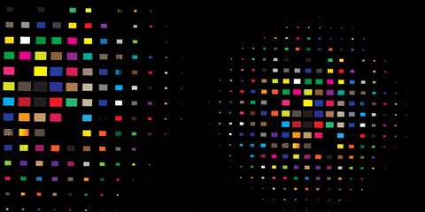 Abstract halftone background pattern. Geometric colorful vector line illustration