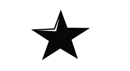 Obraz premium Black star shape icon for design