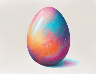 egg on a white background