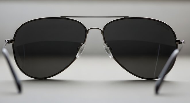 Dark-tinted aviator lenses act as a stoic shield, filtering the world's brilliance into a manageable shadow, symbolizing a guarded perspective and the silent observation of reality