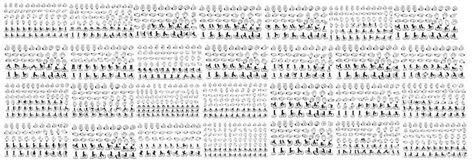 Retro cartoon legs and hands, Hands with gloves and feet with boots, various poses for characters, a set of poses, gestures, placement of hands and feet. Mascot character set © Creative Design