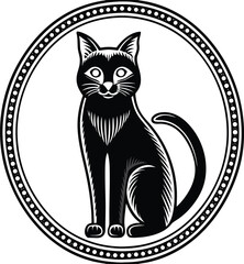 Black cat icon vector © NURSABAISLAM