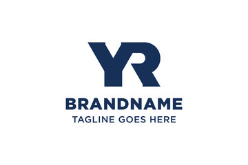 Letters YR RY Monogram Logo, suitable for RY YR Initials