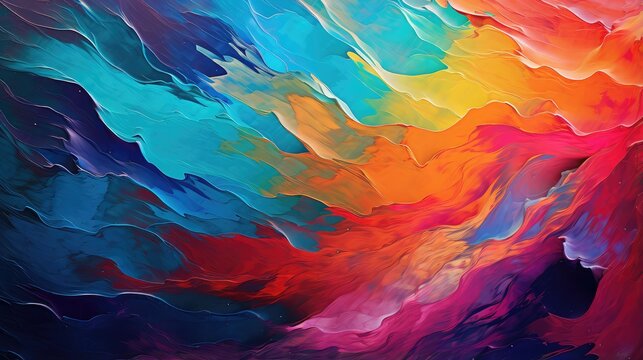 Abstract colorful watercolor background with bright pink and blue paint texture on grunge paper design for a seamless art wallpaper backdrop