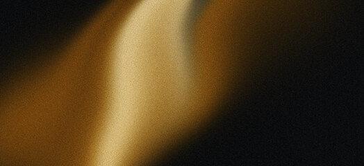 Luxury gold and black smooth light gradient, abstract yellow grainy texture background,with noise...