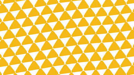 Fototapeta premium Vibrant yellow triangle pattern on white background for design projects
