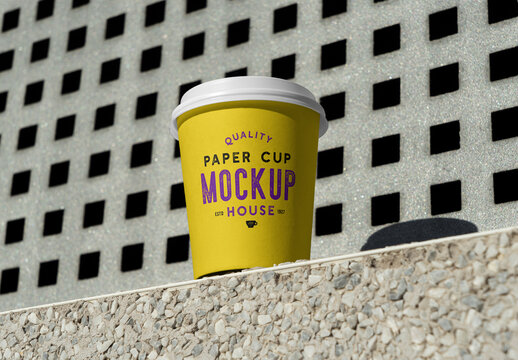 Paper Take Away Cup Mockup