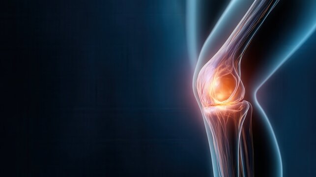 Knee Movement With Highlighted Area for Possible Injury