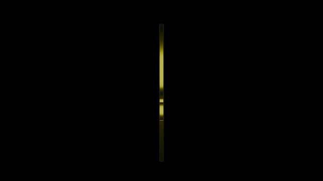 christian faith letter on transparent background. Loop, 4K footage. 