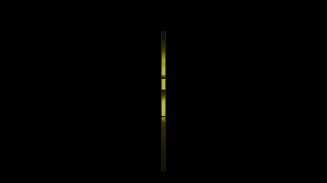 christian hope letter on transparent background. Loop, 4K footage. 