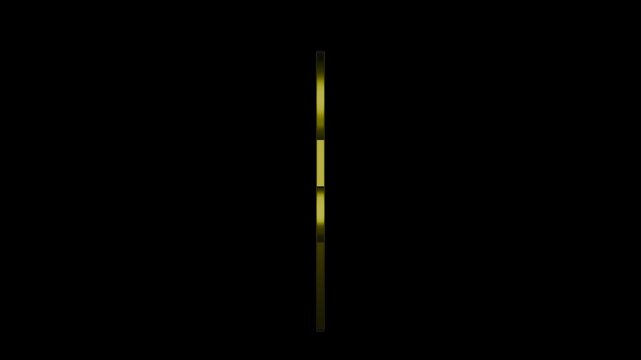 christian love letter on transparent background. Loop, 4K footage. 