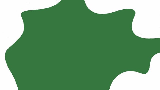 Hand-Drawn White Blob Shapes Organic Frame Animation | Abstract Hand-Drawn Liquid Border hand drawn animation | Playful Textured Graphic Frame on green screen