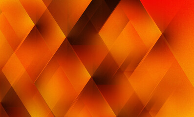 Obraz premium Black bright red orange abstract modern technology background. Geometric shape. Line square rhombus facet plane layer 3d. High-tech information connect business concept. Futuristic digital. Design tem