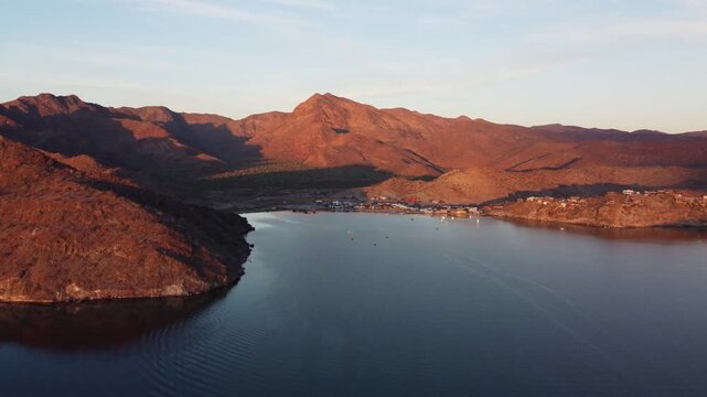 Baja Mexico coastline sunrise 