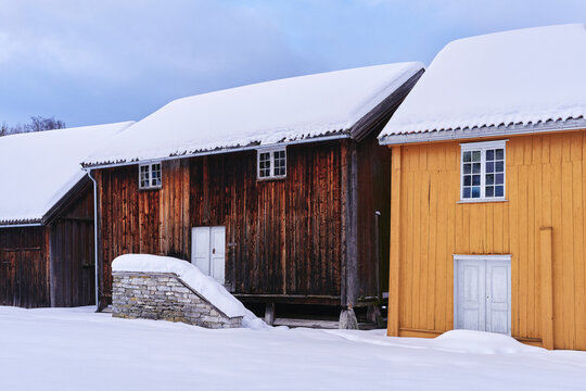 Winter at Stenberg, Toten, Norway.