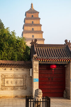 Xian, Shaanxi, China &ndash; Oct 27, 2025 &ndash; Photo of the Big Wild Goose Pagoda located in southern Xi'an, Shaanxi, China. It was built during the Tang dynasty. Photo by JJ Yang