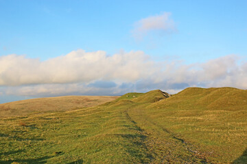 Old quarry at Rhiw Wen in the Black mountains in Wales	