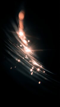Light leaks Lens flare holographic effect vertical background. Texture of retro film overly, image with scratch, dust and lights