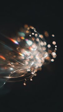 Light leaks Lens flare holographic effect vertical background. Texture of retro film overly, image with scratch, dust and lights
