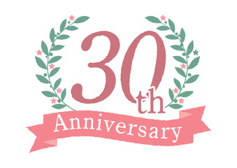 月桂樹のかわいい30周年アイコン