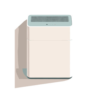 Airpurifierrect angle ly ing flat top down view withrect angul ar outl ine and fr ontp aneldivisi on cle arlydef ined positi oned