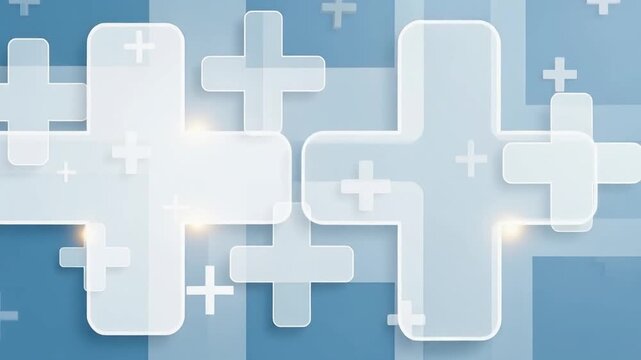Abstract Plus Signs Background Medical Health Positive Concepts.