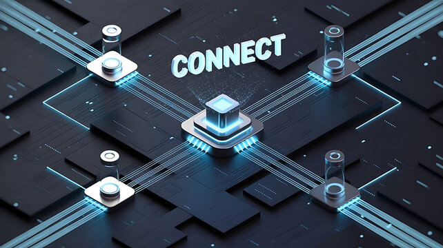 HTTPS Secure Web Search Interface Visualization Featuring Encrypted Protocol Indicator and Modern Browser Search Bar