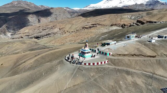 Langza Buddha Statue Overlooking Spiti Valley