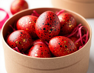 red easter eggs
