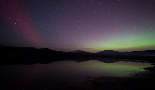 Aurora over Swan Lake