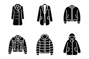 Clothing Icons: Coats, jackets, and parkas for men © Sadek
