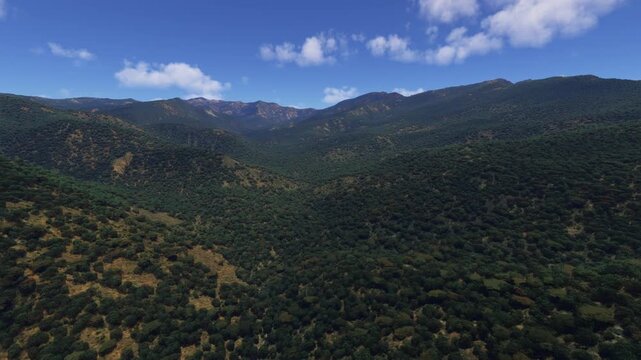 Aerial drone view of the Omo Valley. Ethiopia