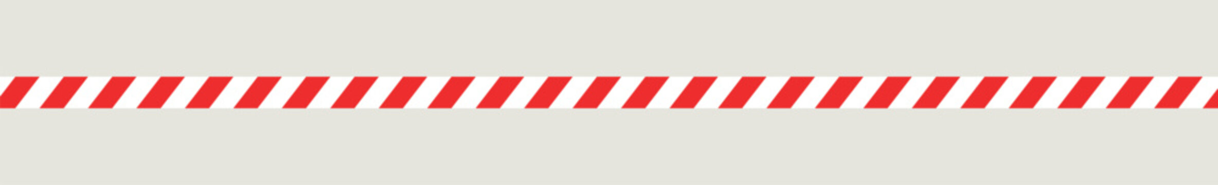 red striped caution tape.