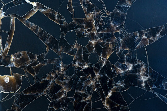 Calcite mineral surface with intricate patterns