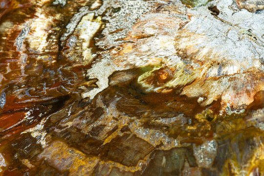 Close-up of textured opal stone surface