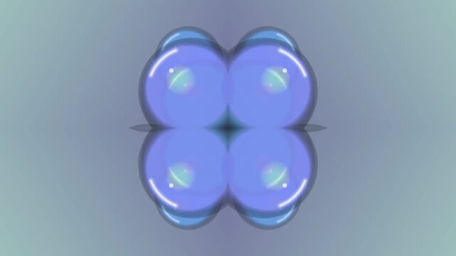 A mesmerizing 3D animation of neon caustics in a symmetrical pattern