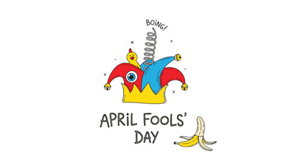 Colorful Jester Hat for April Fools Day.