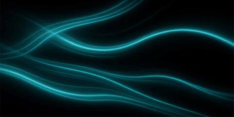 Fototapeta premium An abstract blue and light background design featuring flowing wavy lines and a digital fractal pattern with a glowing energy texture for a modern motion wallpaper illustration