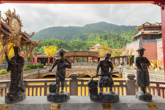 Sculptures at Ba Na Hills, Da Nang, Vietnam