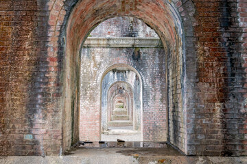 Fototapeta premium Historic Brick Arches of the Nanzen‑ji Temple Aqueduct in Kyoto