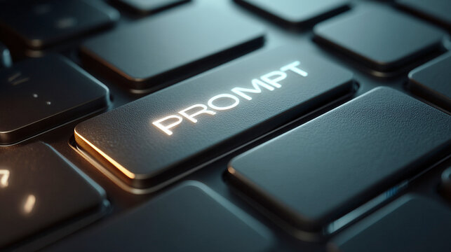 キーボードに浮かぶPROMPTキー
