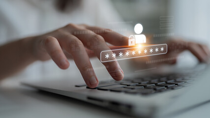 User authentication and password protection concept showing secure login, privacy safeguard, data protection, access control, and digital identity verification Latch © InfiniteFlow