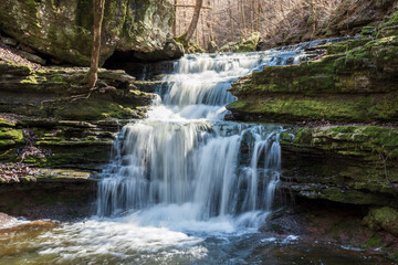 Obraz premium Little Sauty Falls Long Exposure
