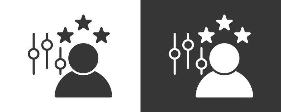 Experience Optimization Icon Set Vector Collection Isolated In Black And White