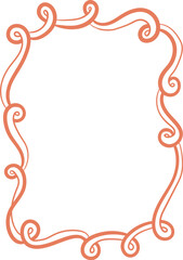 Retro Decorative Wavy Frame