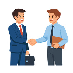 Fototapeta premium Business handshake between two professionals