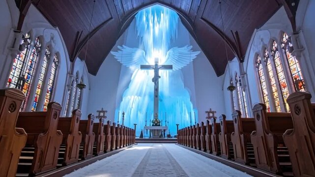 Engel in einer Kirche